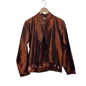 AuLac Designs Handmade in Vietnam 100% Silk Beaded Evening Jacket